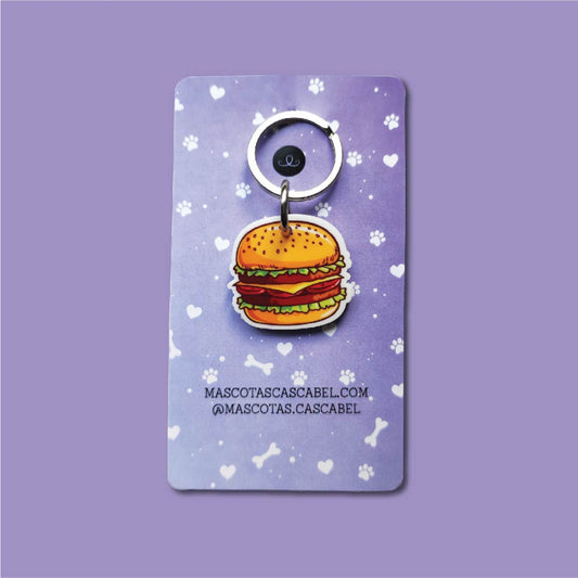 Plaquita personalizada "Hamburguesa"